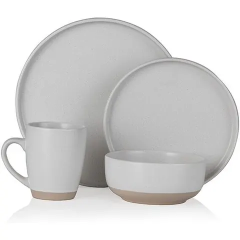 Barbary & Oak Avena 16 Piece Dinnerware Set White – image 2