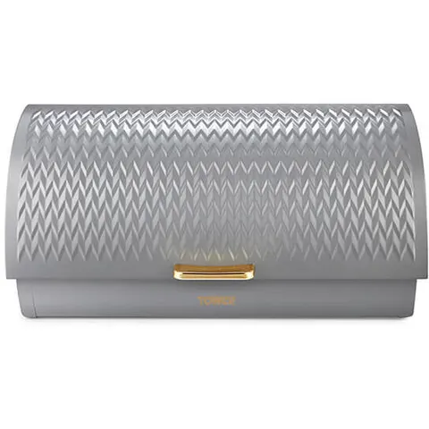 Tower Empire Roll Top Bread Bin Grey – image 2