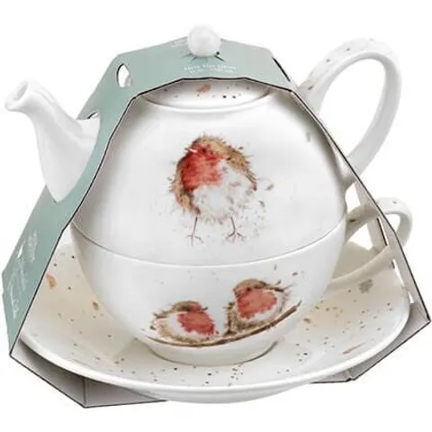 Wrendale Designs Robin Tea for One with Saucer – image 2