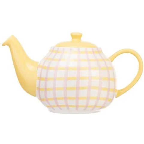 Siip Gingham 6 Cup Teapot Pink – image 2