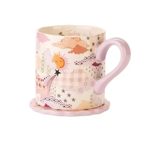 Cath Kidston Cloud Ditsy Mug & Coaster – image 2