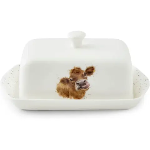 Wrendale Designs Cows Covered Butter Dish – image 3