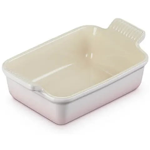 Le Creuset Stoneware Heritage Rectangular Dish Shell Pink 19cm/1.1L – image 2