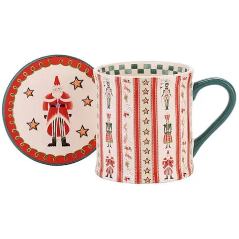 Cath Kidston Nutcracker Stripe Mollie Mug & Coaster – image 2