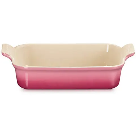 Le Creuset Rose Quartz Stoneware 26cm Heritage Rectangular Dish – image 2