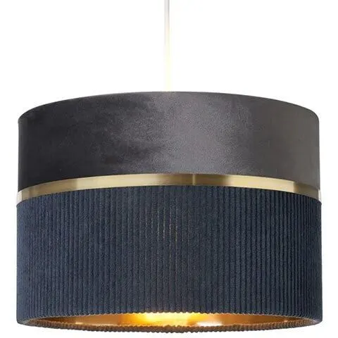 BHS Violet 30cm Grey Mixed Fabric Easyfit Shade – image 2