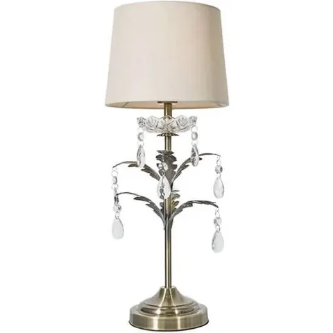 BHS Paisley Antique Brass Table Lamp – image 3