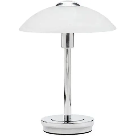 BHS Archie Chrome and Alabaster Touch Lamp – image 2