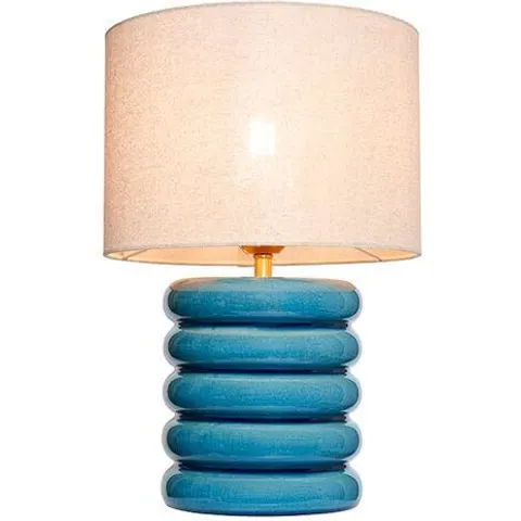 BHS Florence Flump Table Lamp, Blue – image 2