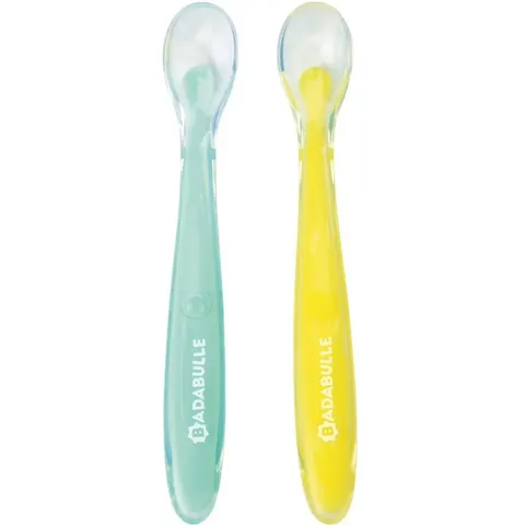 Badabulle Silicone Spoons spoon 3 m+ 2 pc – image 2