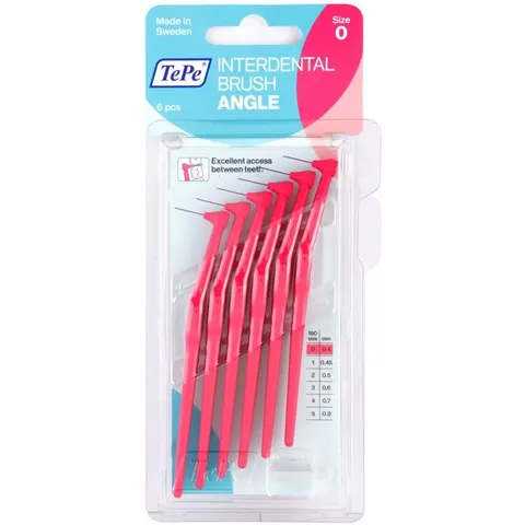TePe Angle Size 0 interdental brushes 0,4 mm 6 pc – image 2