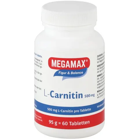 Megamax L-carnitin 500 mg Tabletten – Bild 2