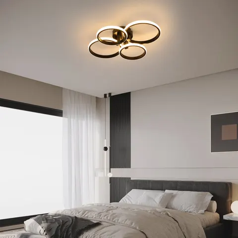Metro Dannitta Dimmable 4-Light Acrylic LED Flush Mount White – image 2