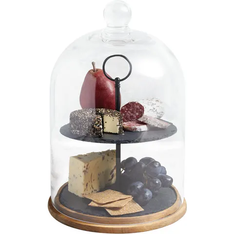 Artesà Appetiser Two-Tier Serving Stand Dome – image 1