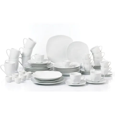 54pc White Square Athena Dinner Set – image 2