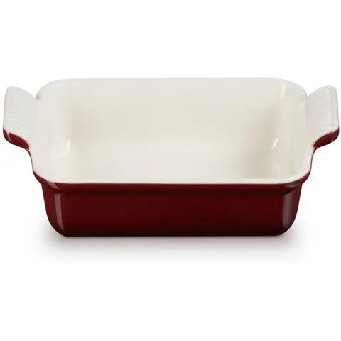 Le Creuset Stoneware Heritage Rectangular Dish Garnet 19cm/1.1L – image 3