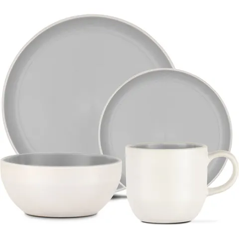 Barbary & Oak Oslo 16 Piece Dinnerware Set Grey – image 2