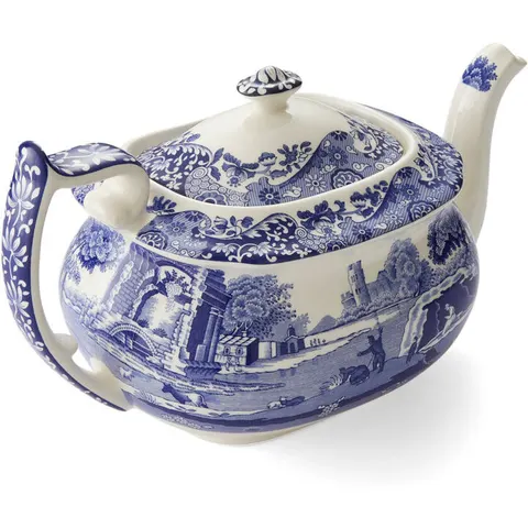 Spode Blue Italian Teapot – image 2