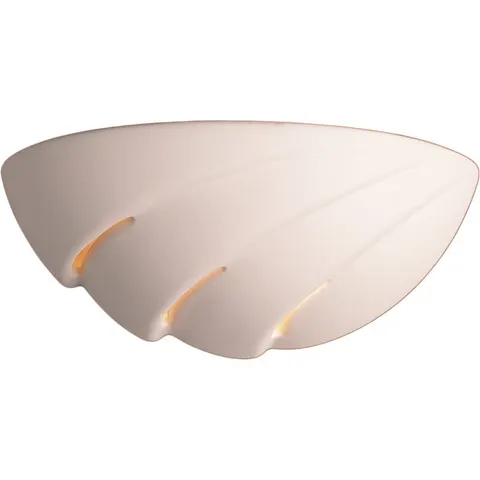 Firstlight Ceramic 330mm Wall Uplighter Paintable in Unglazed – image 2
