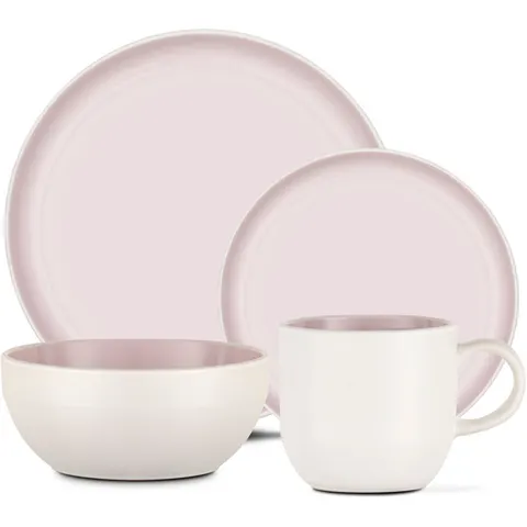 Barbary & oak oslo 16 piece dinnerware set pink – image 2
