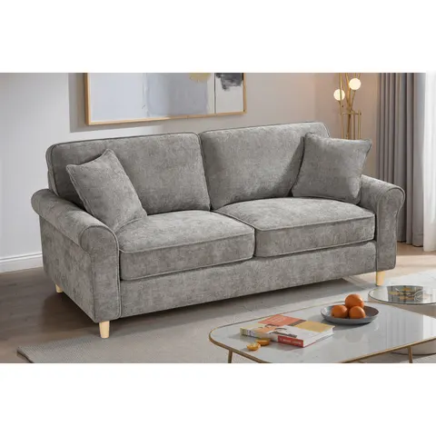 Mercer41 Howland Chenille Sofa Beige 3 – image 2