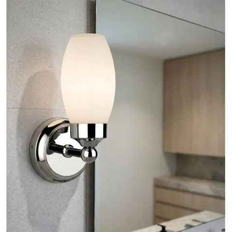 Firstlight Reef Wall Light Modern Style with Opal Glass in Chrome – image 2
