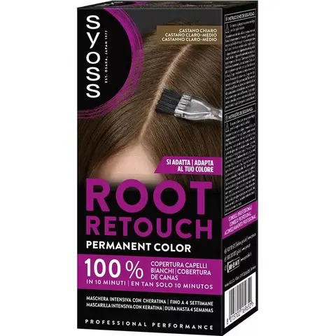 Syoss Root Retouch Mask Light-Medium Chestnut – Brown – image 2
