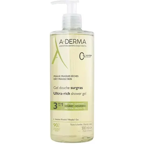 A-DERMA Essential Range Moisturizing Shower Gel 500 ml – image 2