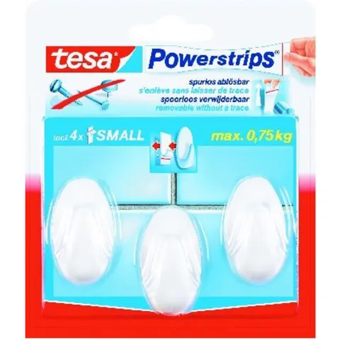 Tesa Powerstrips Haken Small Oval weiß – Bild 3