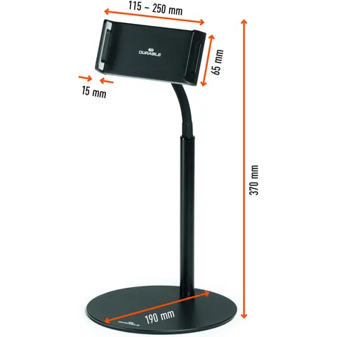 DURABLE Tablet-Halterung Twist Table schwarz – Bild 4