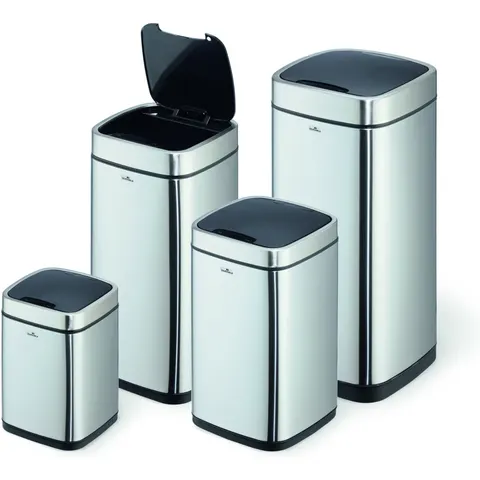 DURABLE Abfalleimer Sensor NO TOUCH 35L silber (342323) – Bild 2