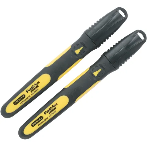 Stanley Permanentmarker FatMax schwarz fein 2 Stk. – Bild 2