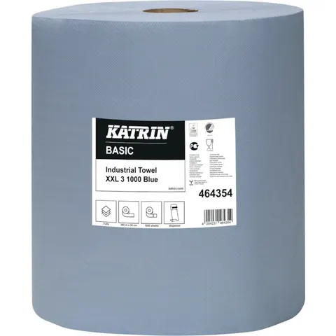 KATRIN® Putztuchrolle 3-lagig blau – Bild 2