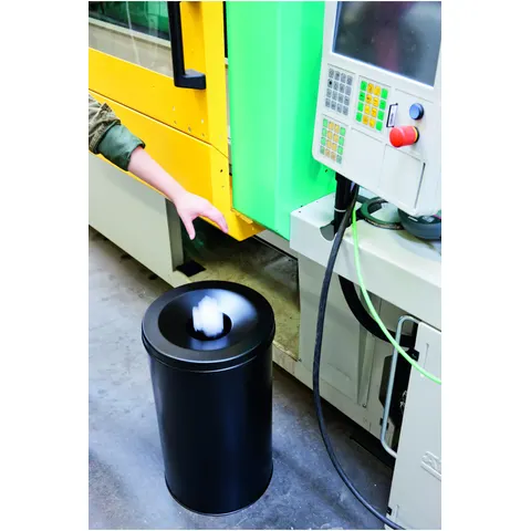 DURABLE Papierkorb Safe rund 60 Liter schwarz – Bild 2