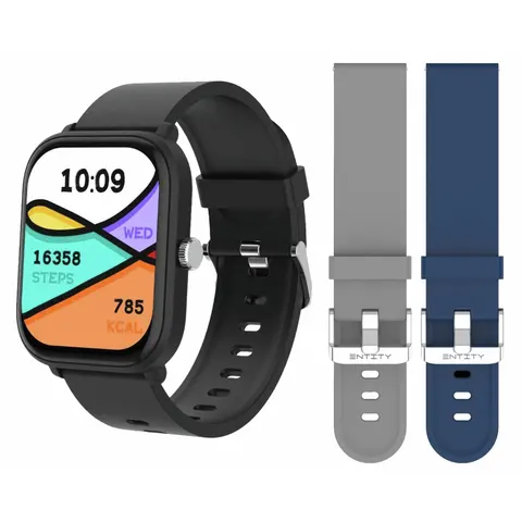 Entity Aero Smart Watch Bundle - Black, Grey & Blue – Black One size – image 2