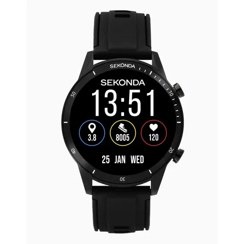 Sekonda Active Go Black Silicone Strap Smart Watch – image 2
