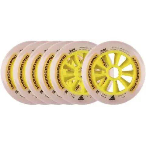 Rollerblade Hydrogen Pro Rollen Pack (125mm - Firm) – Bild 2