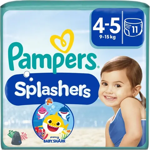 Pampers Schwimmwindeln Splashers Grösse 4 - 5, Tragepack – Bild 2