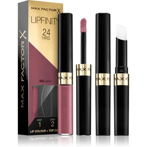 Max Factor Lipfinity 2-Step Long Lasting Lipstick 055 Sweet – Rosa – Bild 2