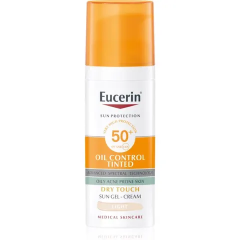Eucerin Sun Oil Control Tinted Creme Lsf 50+ Hell – Bild 2