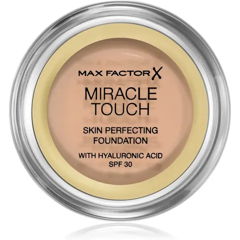 Max Factor Miracle Touch Foundation 45 Warm Almond – Ljus – Bild 2