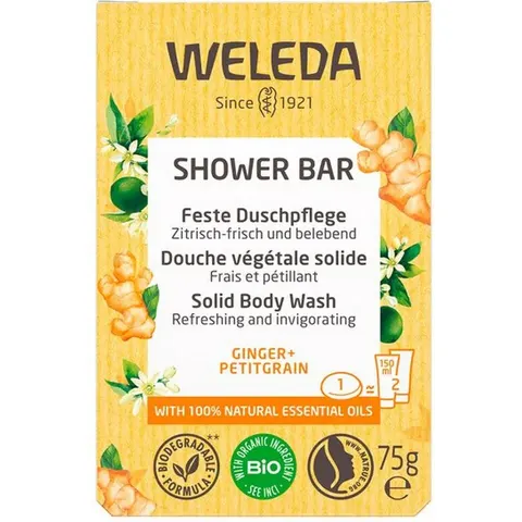 Weleda Feste Duschpflege Ingwer + Petitgrain – Bild 2