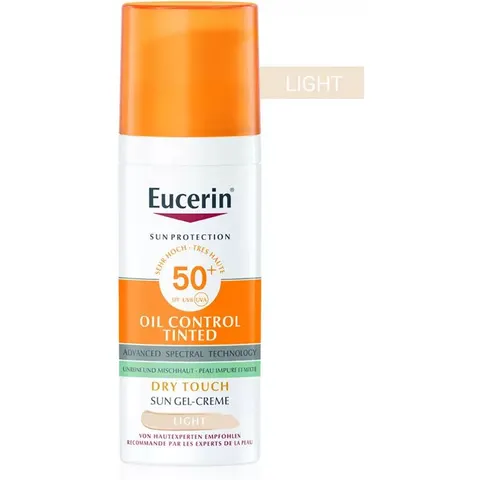 Eucerin Sun Oil Control Tinted Creme Lsf 50+ Hell – Bild 3
