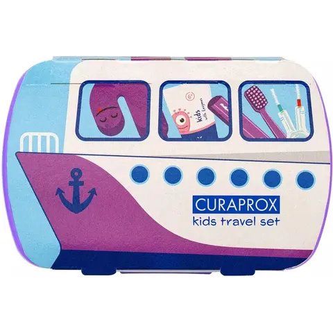 Curaprox Travel-Set Kids – lila – Bild 2