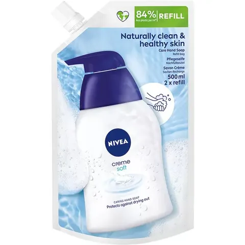 Nivea Flüssigseife Creme soft Nachfüllbeutel – Bild 2