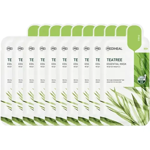 MEDIHEAL - Teatree Essential Mask Set 24ml x 10 sheets – Bild 2