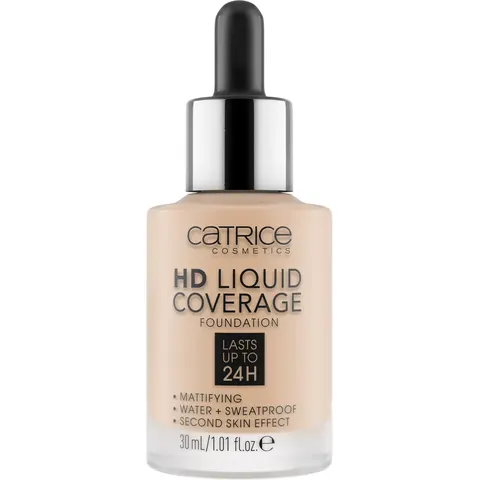 Catrice HD Liquid Coverage Foundation 010 Light Beige – Ljus 30 – Bild 3