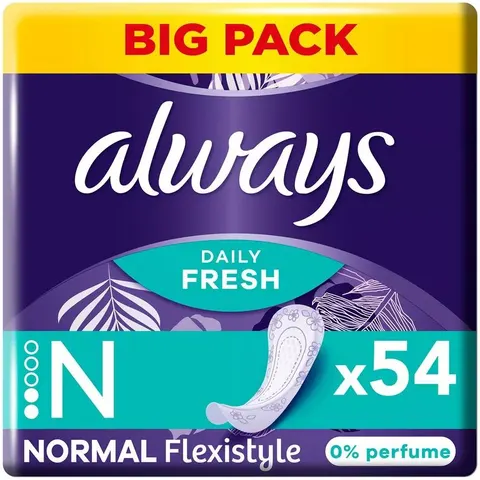 Always Daily Fresh Normal Flexistyle 0% Perfume 54 St. – Bild 2