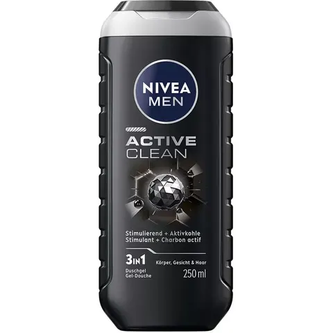 Nivea - Men Dusch Active Clean, Men Active Clean, 250 ml – Bild 2