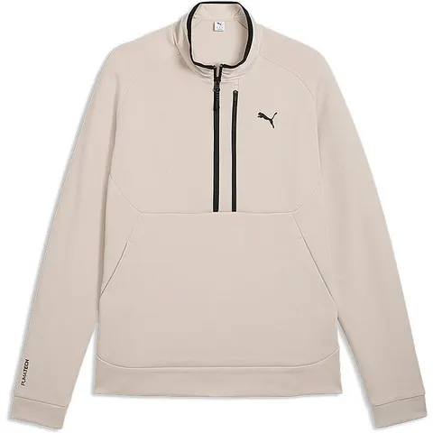 Herren Sweater Pumatech 1/2 Zip beige S M – Bild 2